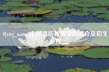永安中国消防救援学院简介及招生章程