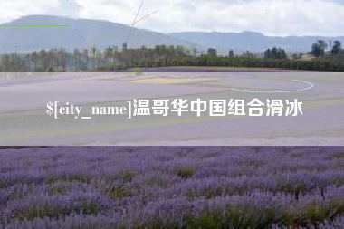 永安温哥华中国组合滑冰