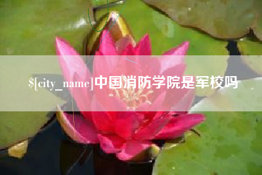 永安中国消防学院是军校吗