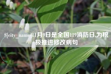 永安11月9日是全国119消防日,为积极推进修改病句