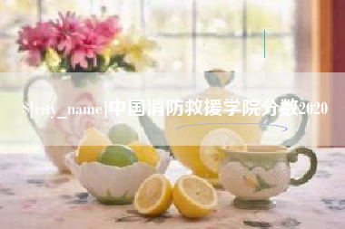 永安中国消防救援学院分数2020