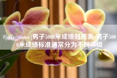 永安男子5000米成绩对照表-男子5000米成绩标准通常分为不同等级
