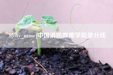 永安中国消防救援学院录分线