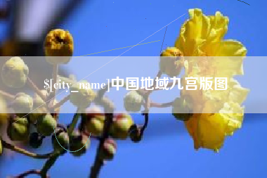 永安中国地域九宫版图