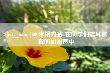 永安600米接力赛-在同学们震耳欲聋的加油声中