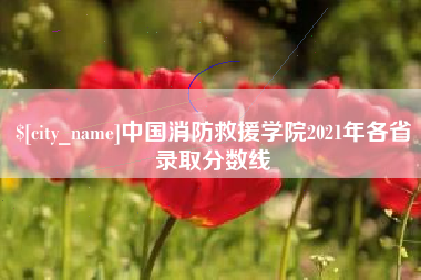 永安中国消防救援学院2021年各省录取分数线
