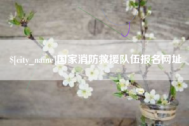 永安国家消防救援队伍报名网址