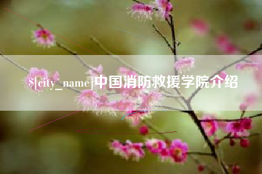 永安中国消防救援学院介绍