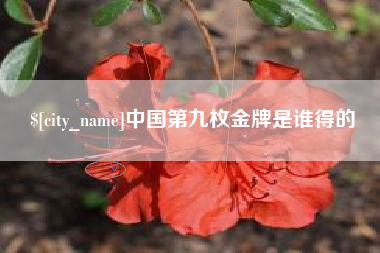 永安中国第九枚金牌是谁得的