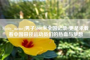 永安男子5000米全国记录-更是承载着中国田径运动员们的热血与梦想