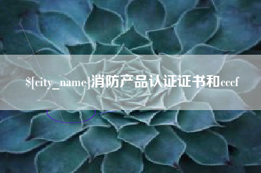 永安消防产品认证证书和cccf