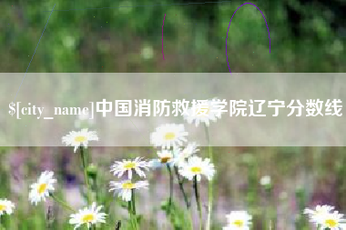 永安中国消防救援学院辽宁分数线