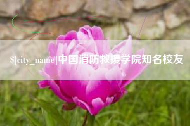 永安中国消防救援学院知名校友
