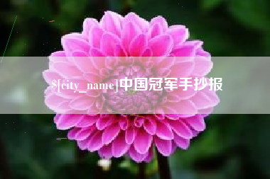 永安中国冠军手抄报