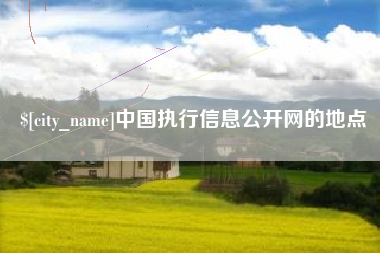 永安中国执行信息公开网的地点
