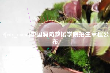 永安中国消防救援学院招生章程公布!